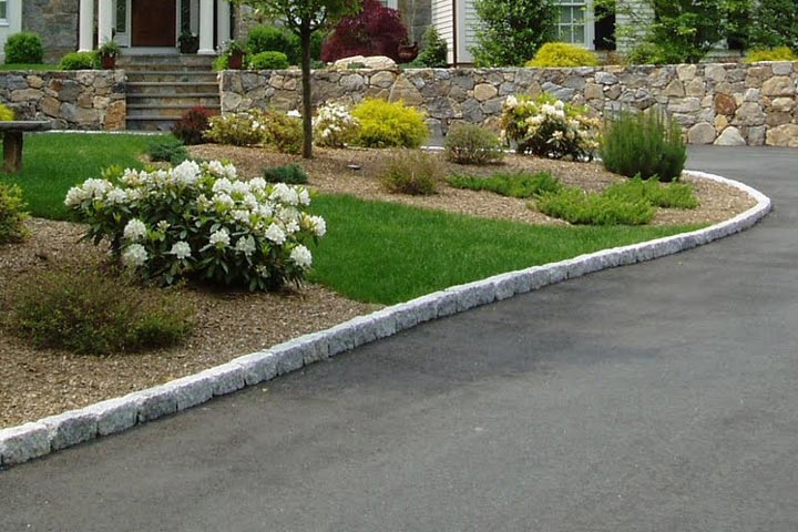 belgian block driveway grading