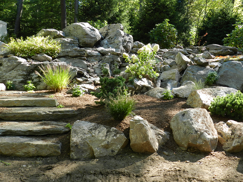 Boulders in Landscaping | Bolton Landscape Design & Masonry Inc.